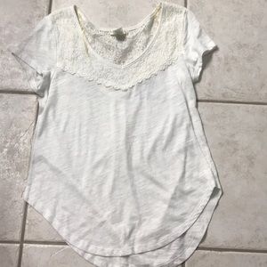 white lace top